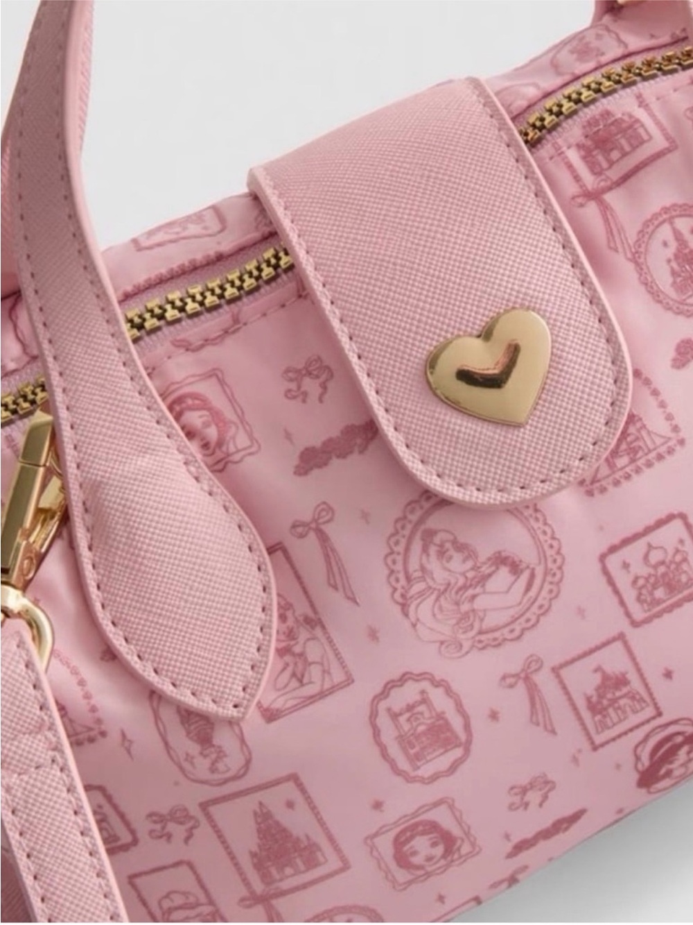 NWT Disney Princess Pink Mini Pouchette Crossbody - Primark - Picture 12 of 13